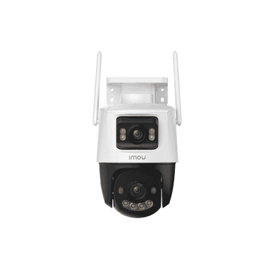 Dviguba stebėjimo kamera IMOU Cruiser Dual 2 S7XEP-10M0WED 10MP – priekinis vaizdas su dviem objektyvais.